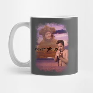 never gib up gibby Mug